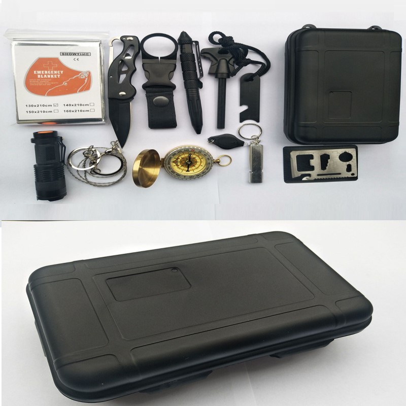 Survival outdoor uitrusting survival kit survival kit multifunctionele veld-EHBO-kit SOS noodvoorraden